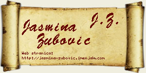 Jasmina Zubović vizit kartica